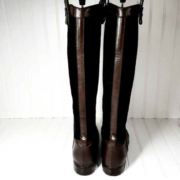 Giuseppe Zanotti Suede & Leather Knee-High Riding Boots - Picture 3 of 12